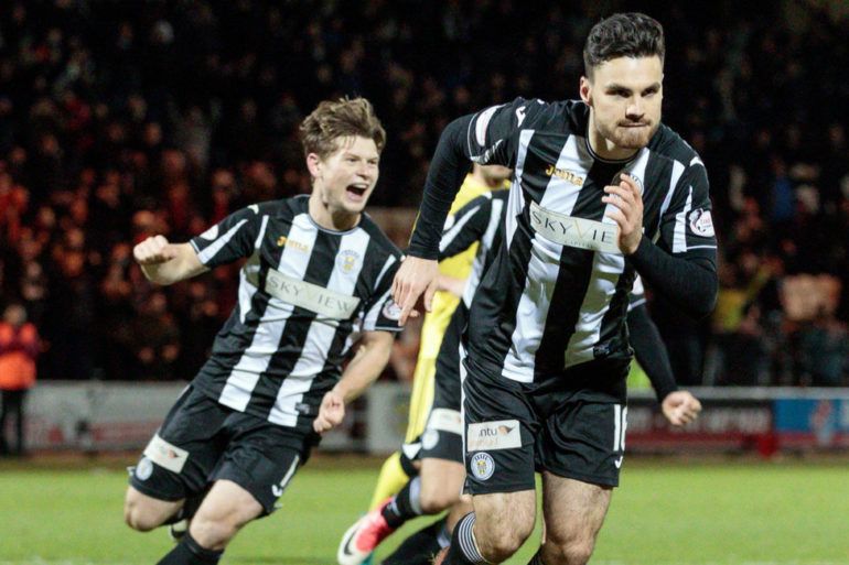 Footballers in action for St Mirren FC