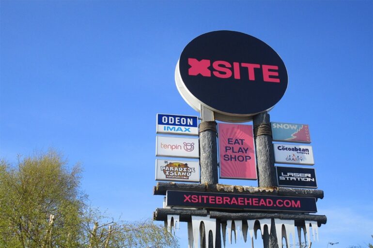 XSite at Braehead signage