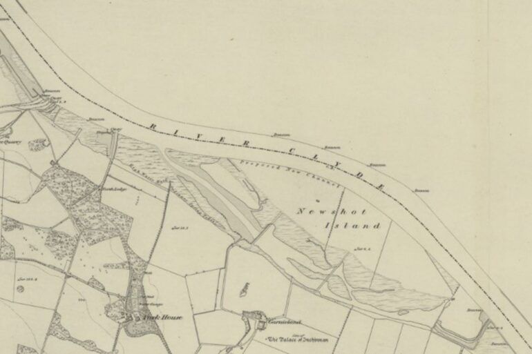 Old map of Erskine