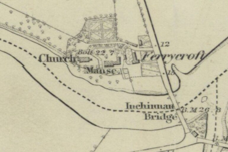 Old map of Inchinnan