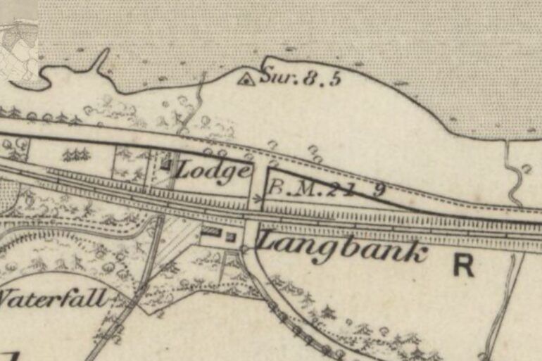 Old map of Langbank