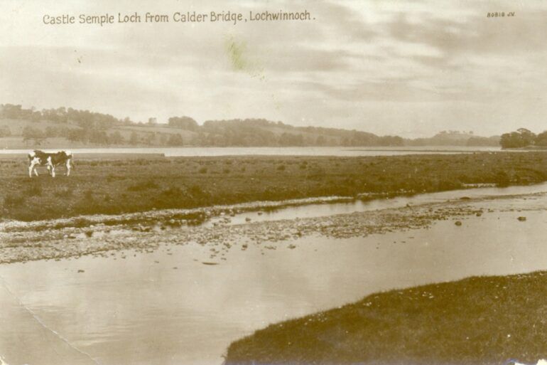 Castle Semple Loch from Calder Bridge, Lochwinnoch, 1910