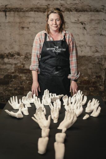 Hand castings at Restoration & Creation creative hub in Paisley