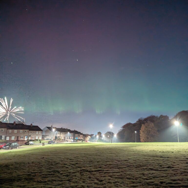 Northern Lights in Johnstone, Renfrewshire